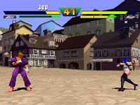 une photo d'Ã©cran de Street Fighter EX plus Alpha sur Sony Playstation
